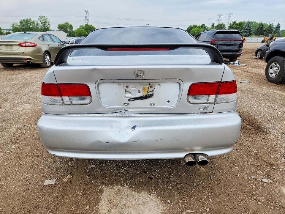 2000 Honda Civic VIN 1HGEJ8141YL047455 COPART salvage auction — REAR END, Il - Salvage Certificate, sold $250 on 2026-07-02 (photo 6)