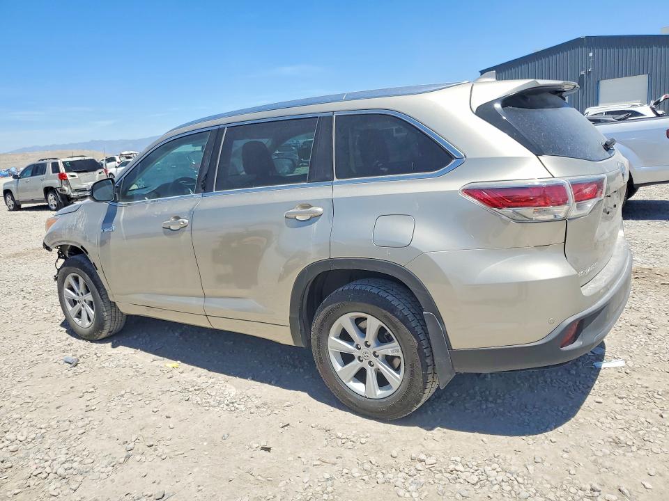 2015 Toyota Highlander hybrid VIN 5TDDCRFHXFS012284 COPART salvage auction — FRONT END, OR - SALVAGE TITLE CERTIFICATE, sold $7,400 on 2026-07-14 (photo 2)