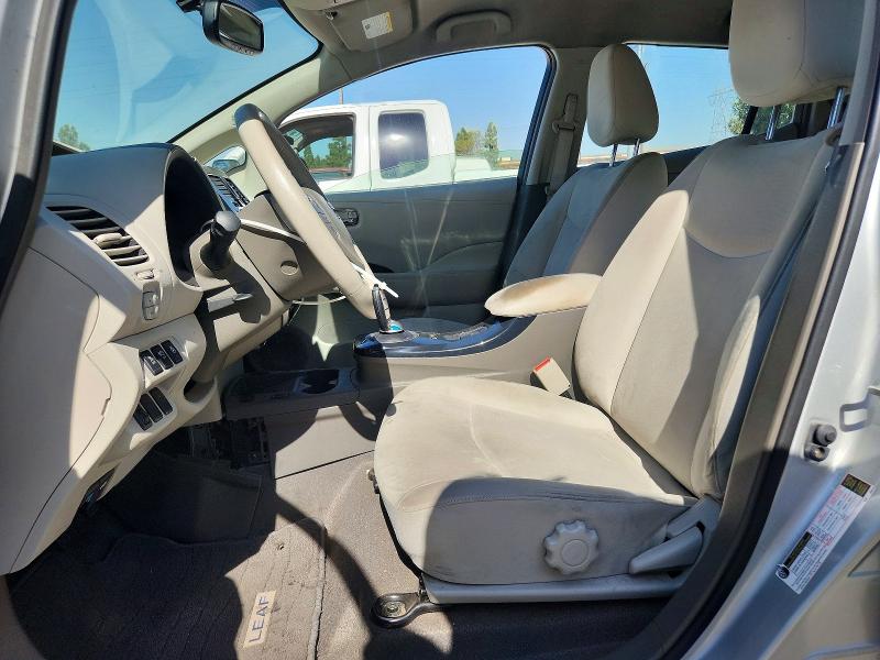 2012 Nissan Leaf VIN JN1AZ0CP7CT025471 COPART salvage auction — NORMAL WEAR, Ca - Dis/Dlr/Exp Only Clean Title (P), sold $325 on 2026-07-07 (photo 7)