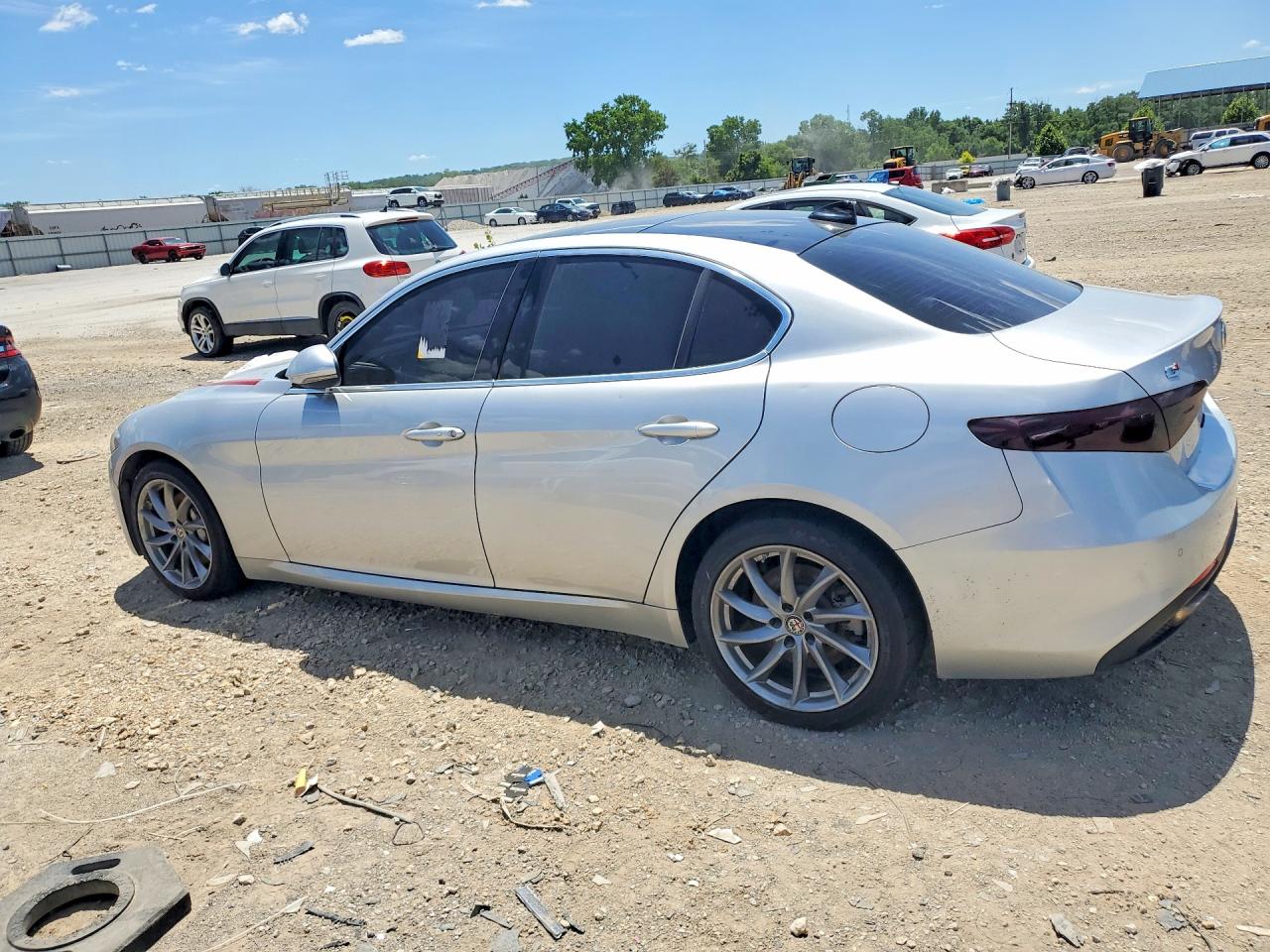 2017 Alfa Romeo Giulia VIN ZARFAEEN4H7554496 COPART salvage auction — Mechanical, KS - CERT OF TITLE-REBUILT SALVAGE, sold $700 on 2026-07-02 (photo 2)