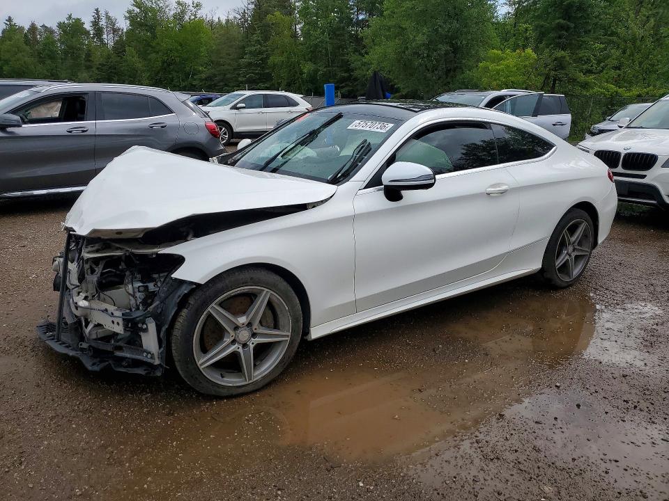 2017 Mercedes-benz C class VIN WDDWJ4KB8HF394570 COPART salvage auction — FRONT END, On - Permit Salvage, sold $3,050 on 2026-07-14 (photo 1)