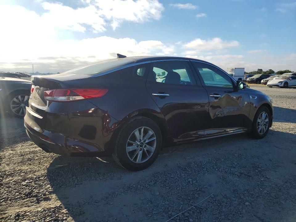 2018 Kia VIN 5XXGT4L37JG180743 COPART salvage auction — FRONT END, Ca - Salvage Certificate, sold $675 on 2026-07-02 (photo 3)