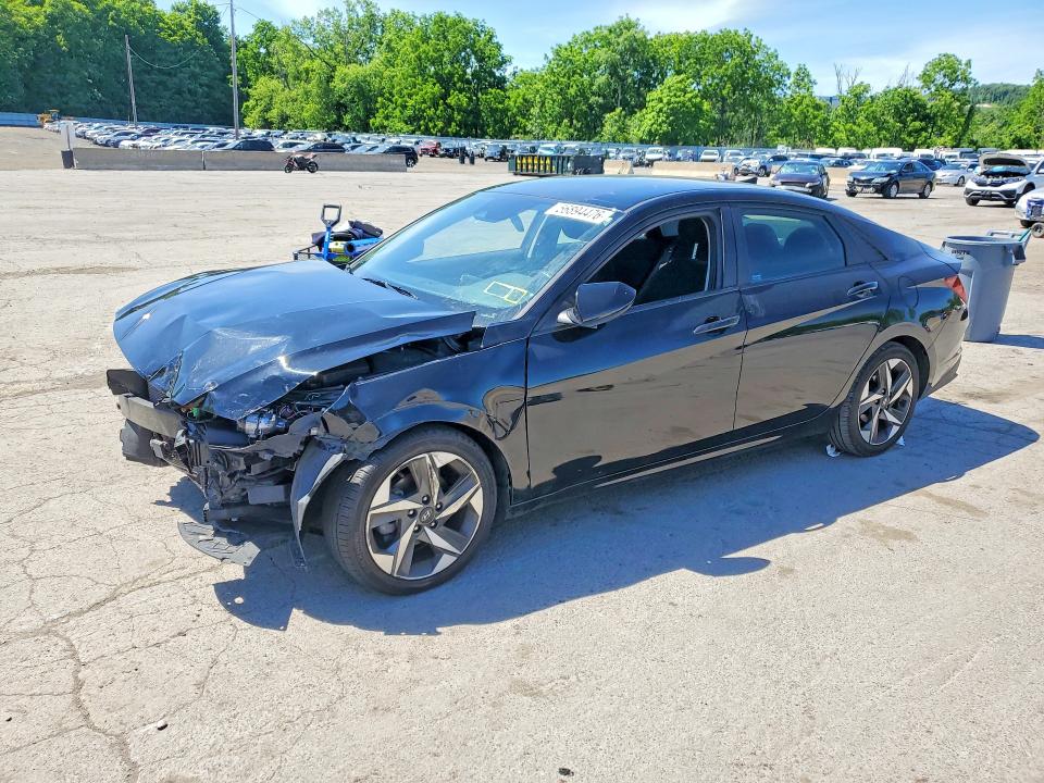2023 Hyundai Elantra VIN KMHLS4AG8PU430934 COPART salvage auction — FRONT END, Ny - Mv-907A Salvage Certificate, sold $2,300 on 2026-07-02 (photo 1)