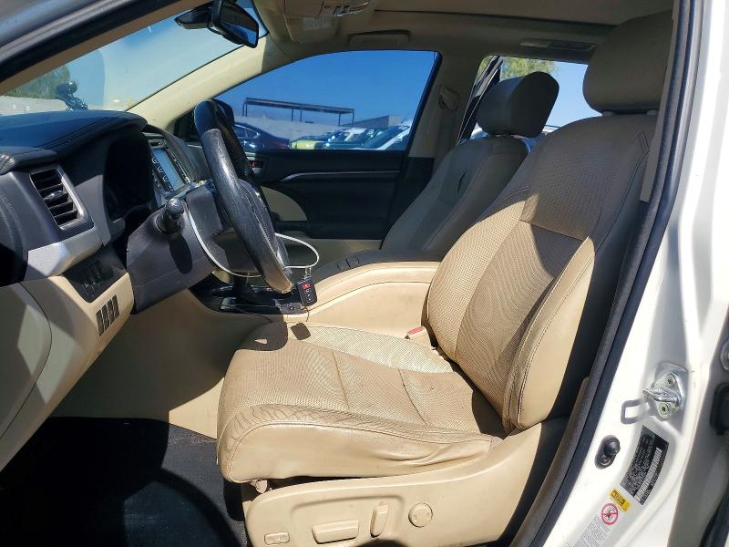2015 Toyota Highlander VIN 5TDDKRFH9FS078599 COPART salvage auction — FRONT END, MT - CERTIFICATE OF TITLE, sold $7,500 on 2026-07-27 (photo 7)