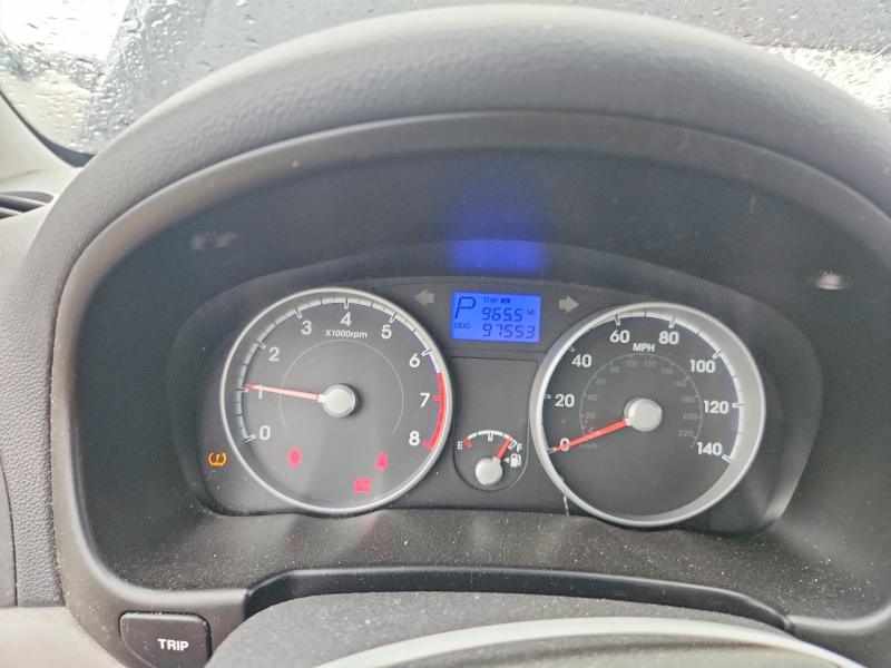2010 Hyundai Accent VIN KMHCN4AC0AU431233 COPART salvage auction — FRONT END, Wv - Salvage Certificate, sold $250 on 2026-07-30 (photo 9)