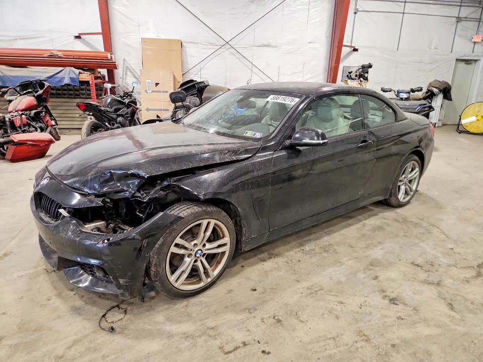2014 BMW 4er VIN WBA3V9C55EPR69895 COPART salvage auction — FRONT END, Pa - Certificate Of Salvage, sold $1,250 on 2026-08-03 (photo 1)