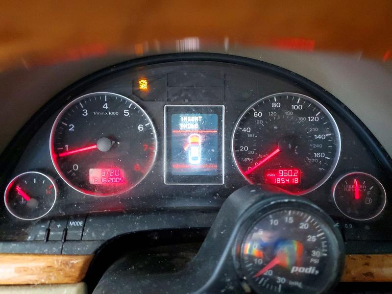 2006 Audi A4 VIN WAUDF78E96A180300 COPART salvage auction — FRONT END, AZ - CERTIFICATE OF TITLE (P), sold $500 on 2026-07-27 (photo 9)