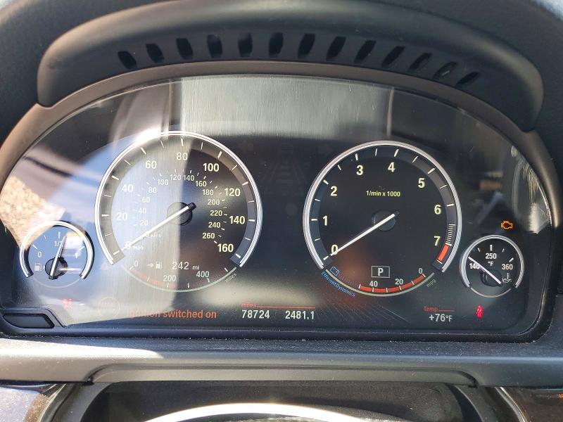 2015 BMW 5er VIN WBA5B3C54FD543729 COPART salvage auction — WATER/FLOOD, Ia - Cert Of Title-Salvage Title, sold $1,050 on 2026-07-22 (photo 9)