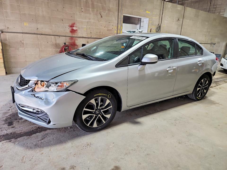2013 Honda Civic VIN 19XFB2F82DE067998 COPART salvage auction — REAR END, Mn - Cert Of Title-Prior Salvage, sold $1,050 on 2026-07-09 (photo 1)