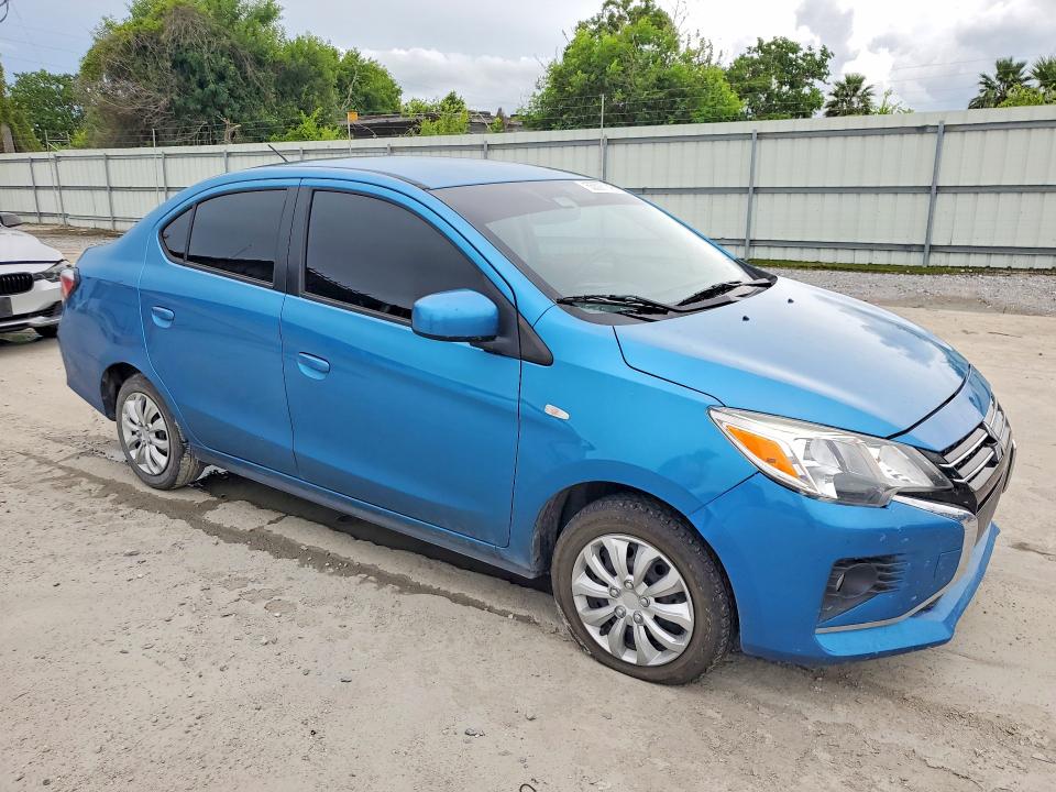 2022 Mitsubishi Mirage VIN ML32FUFJ4NHF07223 COPART salvage auction — REAR END, Tx - Salvage Vehicle Title, sold $2,100 on 2026-07-28 (photo 4)