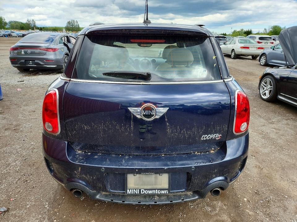 2011 Mini Cooper VIN WMWZC5C59BWH99389 COPART salvage auction — ROOF, On - Permit No Brand - Unfit, sold $300 on 2026-07-09 (photo 6)