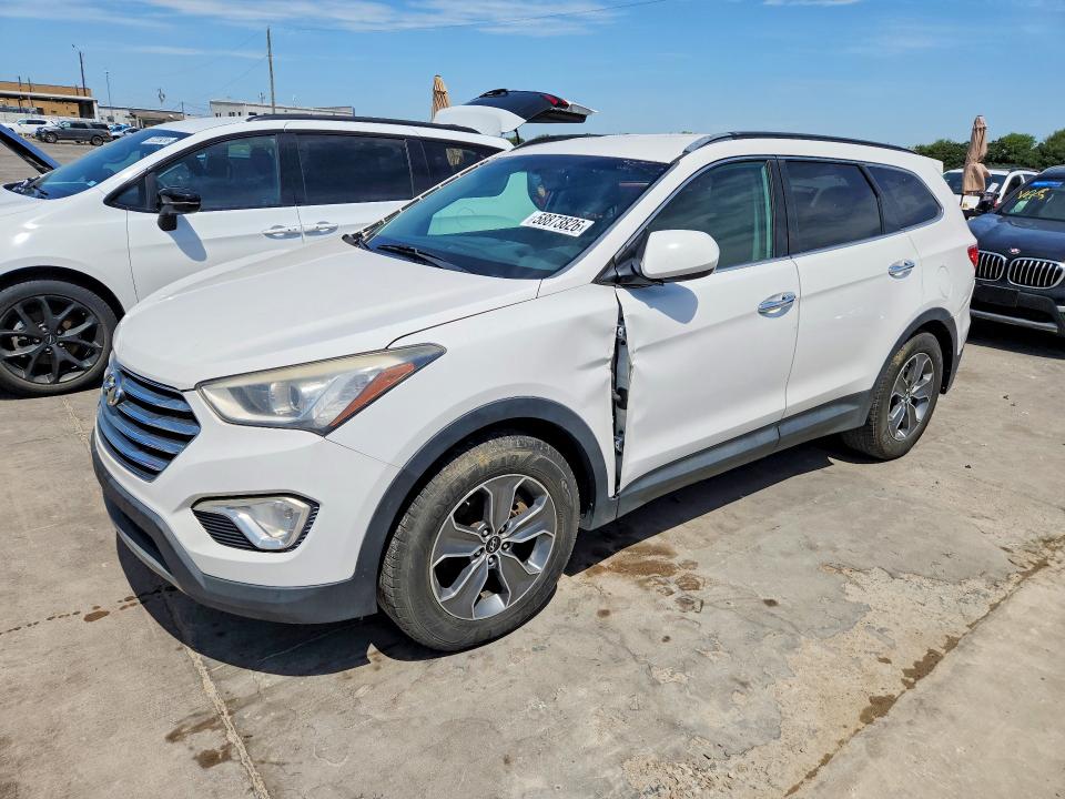 2016 Hyundai Santa fe VIN KM8SM4HF7GU163448 COPART salvage auction — SIDE, Tx - Certificate Of Title, sold $3,000 on 2026-07-30 (photo 1)
