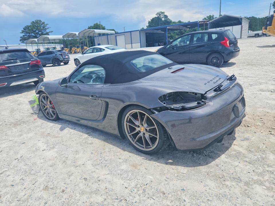 2016 Porsche Boxster VIN WP0CB2A83GS140484 COPART salvage auction — FRONT END, Ga - Cert Of Title-Salvage, sold $22,000 on 2026-08-31 (photo 2)