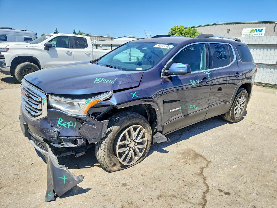 2018 Gmc Acadia VIN 1GKKNLLS6JZ158577 COPART salvage auction — FRONT END, Ca - Salvage Certificate, sold $3,550 on 2026-07-31 (photo 1)