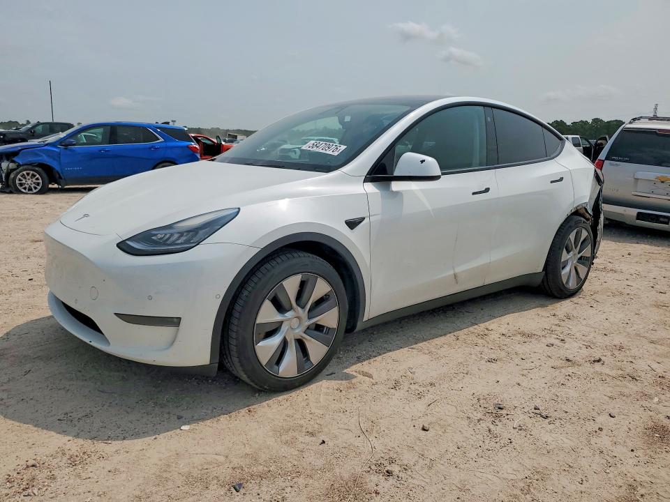2021 Tesla VIN 5YJYGDEE1MF077803 COPART salvage auction — REAR END, Tx - Salvage Vehicle Title, sold $8,900 on 2026-07-10 (photo 1)