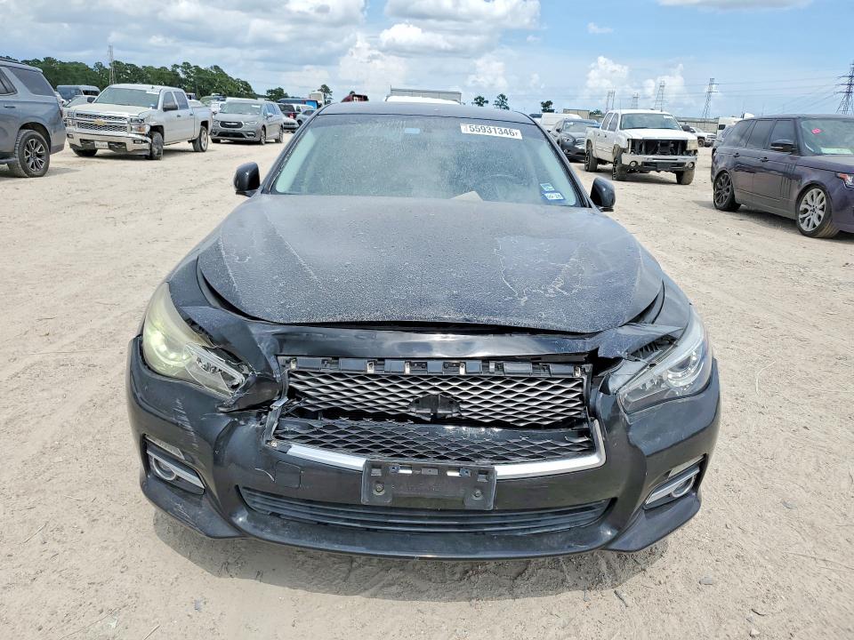 2014 Infiniti VIN JN1BV7AP1EM679715 COPART salvage auction — REAR END, Tx - Certificate Of Title, sold $1,300 on 2026-07-17 (photo 5)