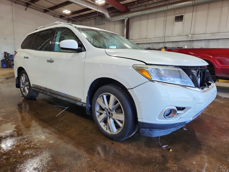 2015 Nissan Pathfinder VIN 5N1AR2MMXFC604399 COPART salvage auction — STRIPPED, CT - CERTIFICATE OF TITLE, sold $450 on 2026-07-09 (photo 4)
