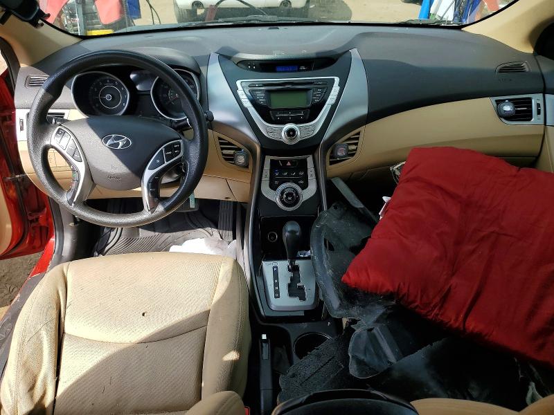 2011 Hyundai Elantra VIN KMHDH4AE6BU132652 COPART salvage auction — REAR END, Oh - Cert Of Title-Salvage, sold $300 on 2026-07-28 (photo 8)