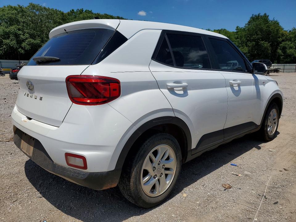 2022 Hyundai Venue VIN KMHRB8A30NU201644 COPART salvage auction — HAIL, Salvage Title, sold $1,750 on 2026-07-21 (photo 3)