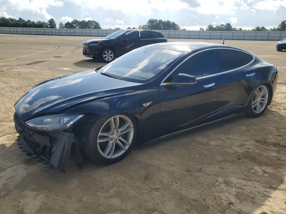 2015 Tesla Model s VIN 5YJSA1S28FF085125 COPART salvage auction — FRONT END, La - Permit To Sell-Salvage Vehicle, sold $3,850 on 2026-07-13 (photo 1)