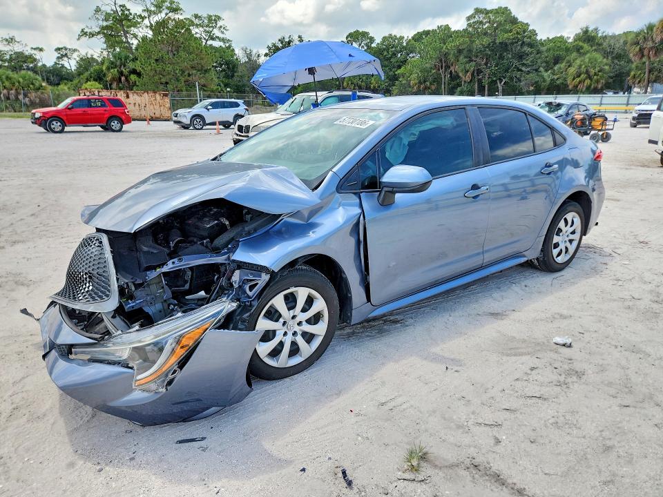2022 Toyota Corolla VIN 5YFEPMAE1NP372754 COPART salvage auction — FRONT END, Fl - Certificate Of Destruction, sold $100 on 2026-07-29 (photo 1)