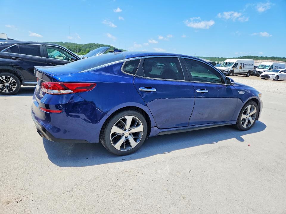 2020 Kia Optima VIN 5XXGT4L37LG407156 COPART salvage auction — HAIL, Ok - Cert Of Title-Salvage, sold $2,100 on 2026-07-22 (photo 3)
