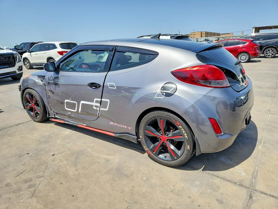 2012 Hyundai Veloster VIN KMHTC6AD6CU081782 COPART salvage auction — SIDE, Tx - Salvage Vehicle Title, sold $1,000 on 2026-07-06 (photo 2)
