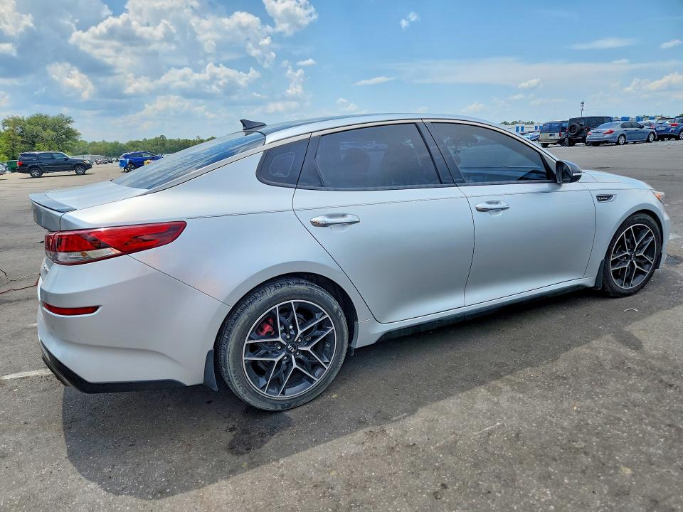 2019 Kia Optima VIN 5XXGW4L23KG355571 COPART salvage auction — SIDE, Fl - Cert Of Title Slvg Rebuildable, sold $1,500 on 2026-07-13 (photo 3)