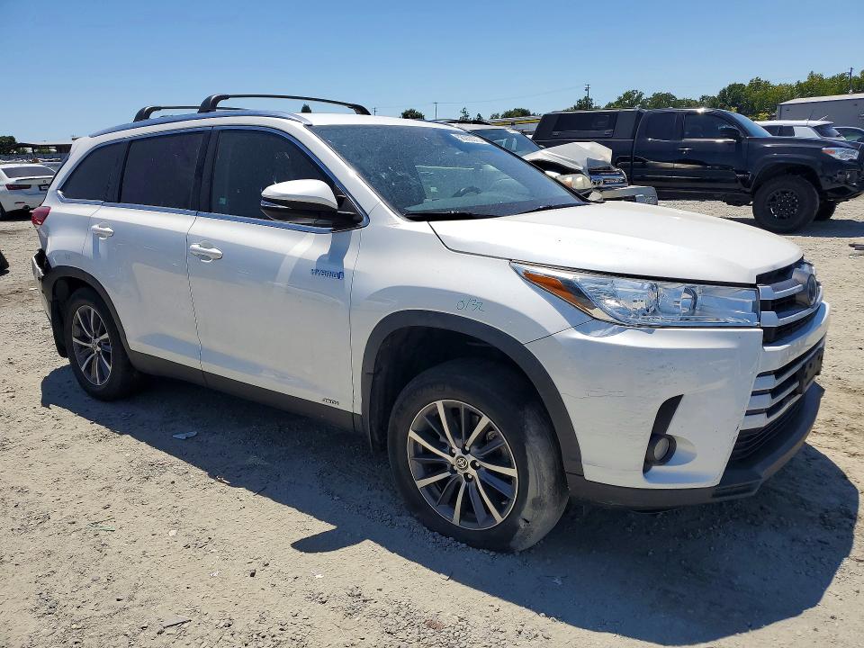 2019 Toyota Highlander hybrid VIN 5TDJGRFH1KS078563 COPART salvage auction — REAR END, CA - SALVAGE CERTIFICATE, sold $8,300 on 2026-07-16 (photo 4)