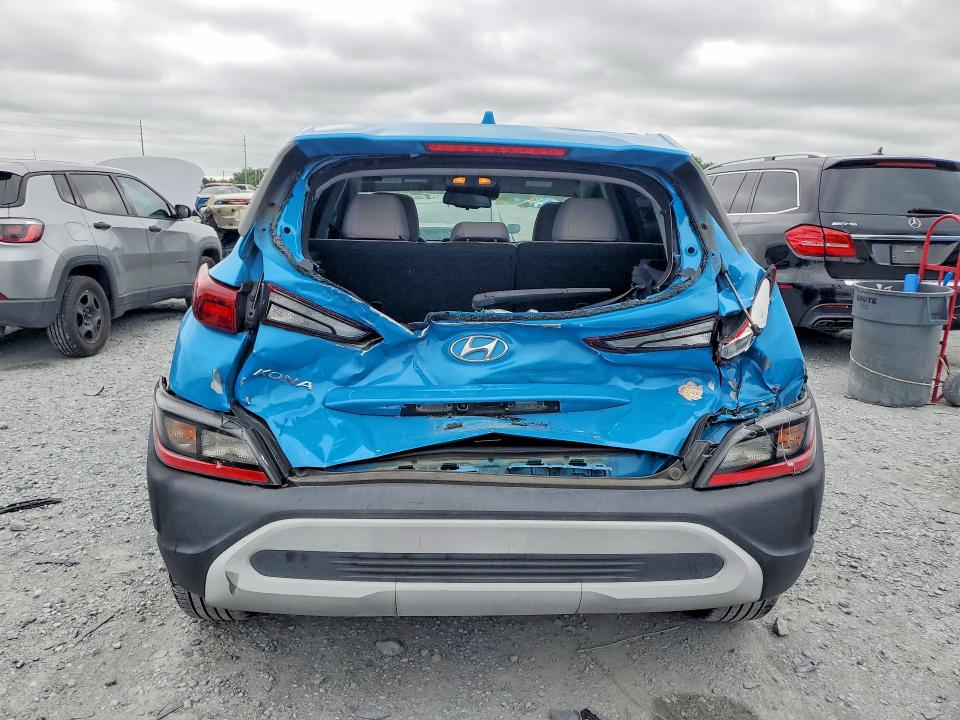 2022 Hyundai VIN KM8K62AB9NU765173 COPART salvage auction — REAR END, Fl - Certificate Of Destruction, sold $2,800 on 2026-07-14 (photo 6)