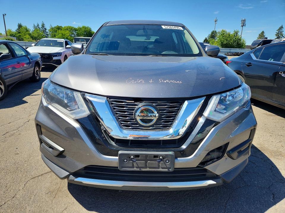 2018 Nissan Rogue VIN KNMAT2MTXJP619239 COPART salvage auction — FRONT END, Or - Salvage Title Certificate, sold $125 on 2026-07-27 (photo 5)