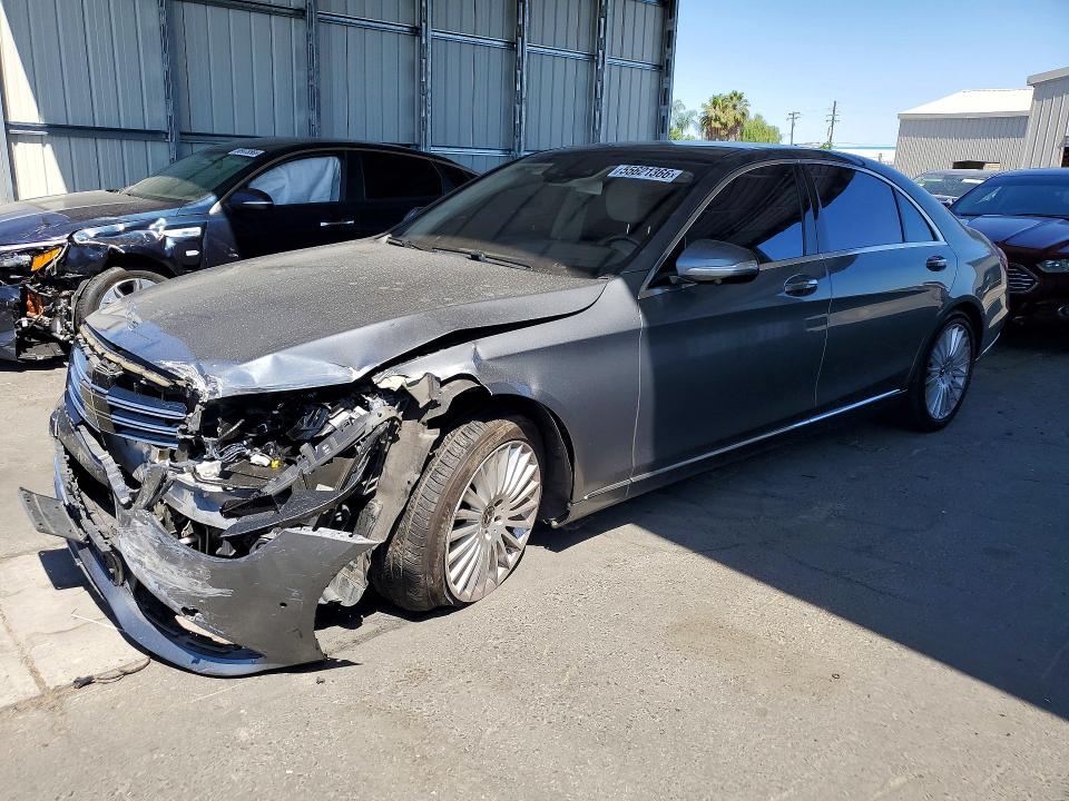 2018 Mercedes-benz S-klasse VIN WDDUG8DB1JA398585 COPART salvage auction — FRONT END, Ca - Salvage Certificate, sold $12,100 on 2026-07-16 (photo 1)