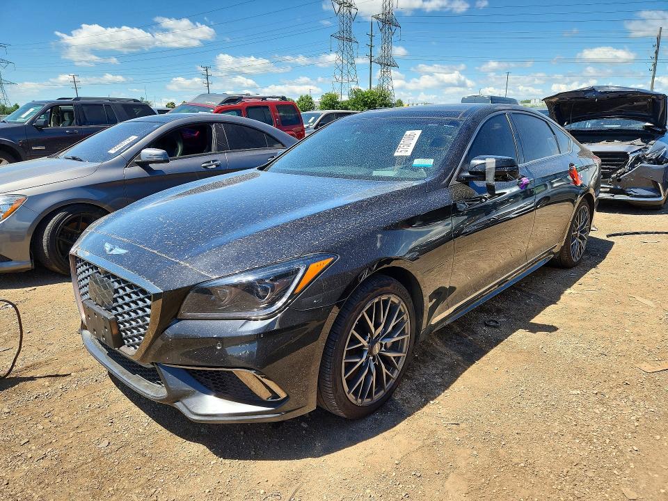 2018 Genesis G80 VIN KMHGN4JB4JU248295 COPART salvage auction — MINOR DENT/SCRATCHES, Il - Certificate Of Title (P), sold $7,700 on 2026-09-08 (photo 1)