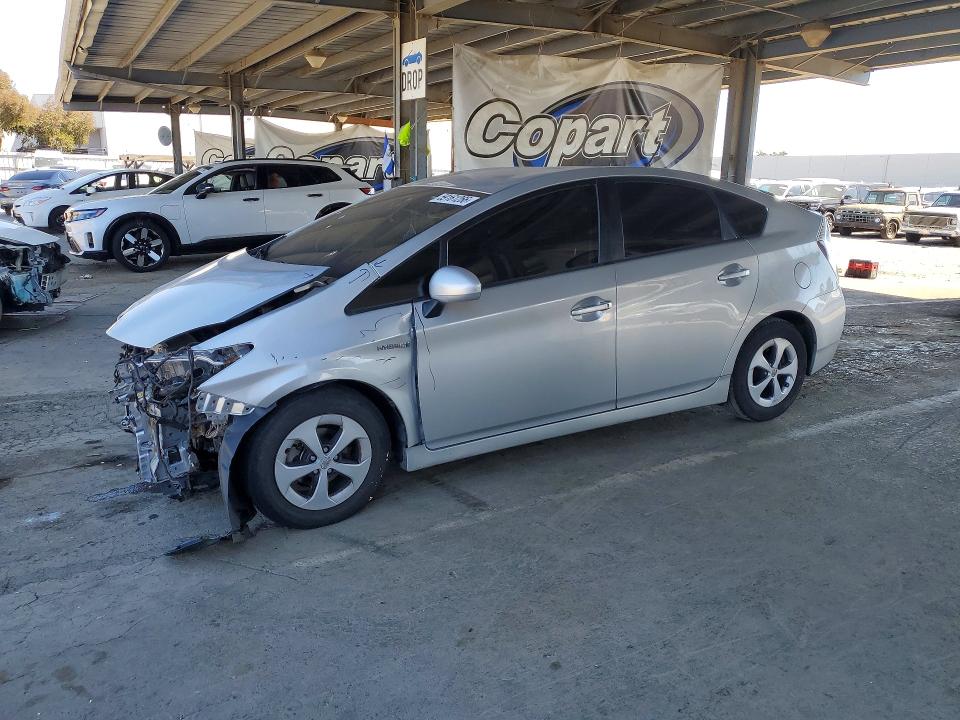 2015 Toyota Prius VIN JTDKN3DU1F0455599 COPART salvage auction — FRONT END, CA - SALVAGE CERTIFICATE, sold $30 on 2026-07-28 (photo 1)
