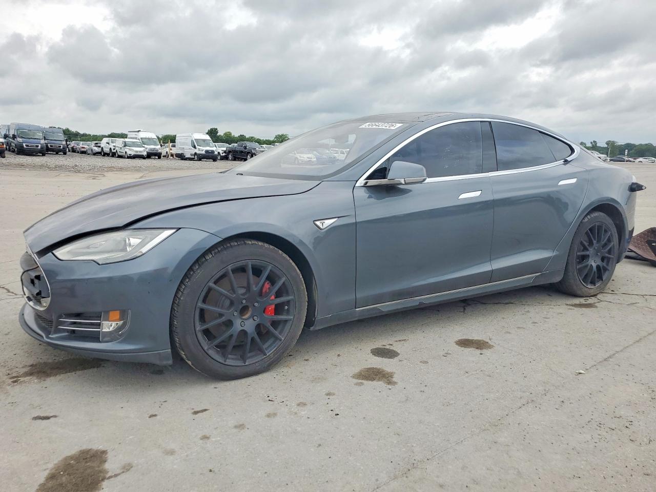 2014 Tesla Model S VIN 5YJSA1H12EFP28985 COPART salvage auction — Normal Wear, TN - CERTIFICATE OF TITLE (P), sold $2,350 on 2026-07-01 (photo 1)