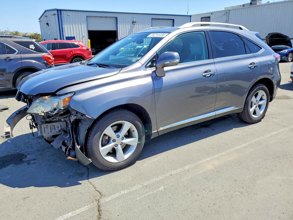 2012 Lexus Rx VIN 2T2BK1BA8CC134405 COPART salvage auction — FRONT END, Ca - Salvage Certificate, sold $250 on 2026-07-06 (photo 1)