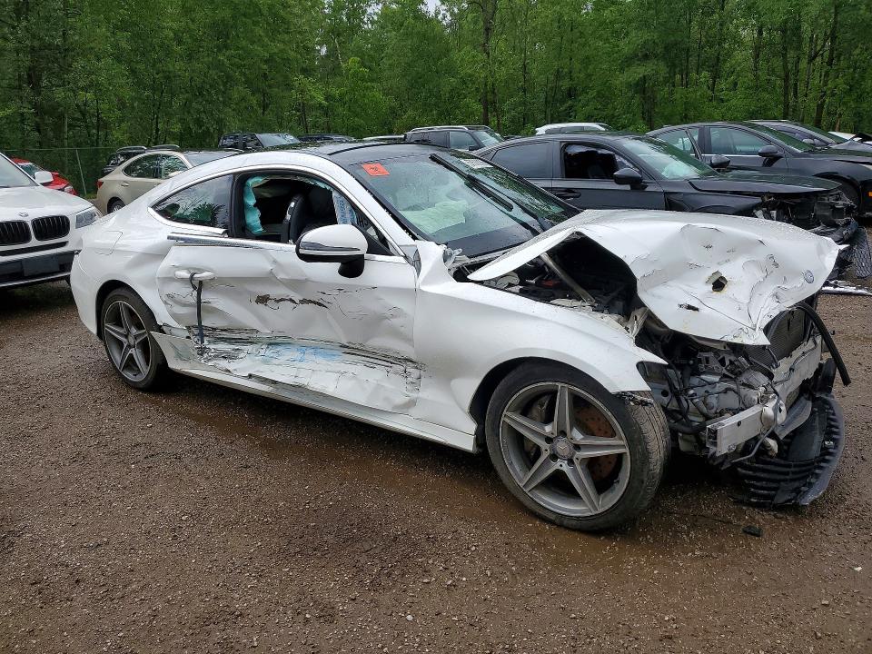 2017 Mercedes-benz C class VIN WDDWJ4KB8HF394570 COPART salvage auction — FRONT END, On - Permit Salvage, sold $3,050 on 2026-07-14 (photo 4)