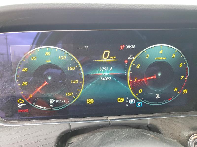 2021 Mercedes-benz E-class VIN W1KZF8DB3MA930271 COPART salvage auction — FRONT END, CA - SALVAGE CERTIFICATE, sold $16,300 on 2026-07-29 (photo 9)
