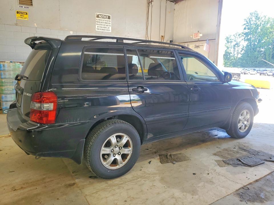 2007 Toyota Highlander VIN JTEGP21A970132127 COPART salvage auction — REAR END, Nc - Salvage Certificate Of Title, sold $1,400 on 2026-07-22 (photo 3)