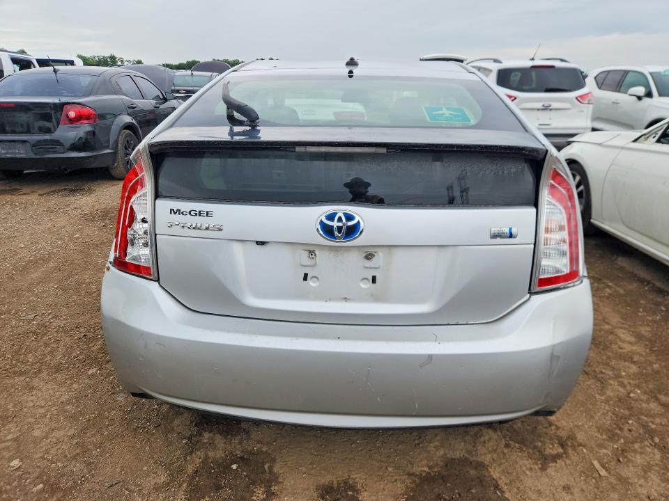 2012 Toyota Prius VIN JTDKN3DU0C5437898 COPART salvage auction — FRONT END, Il - Salvage Certificate, sold $725 on 2026-07-28 (photo 6)