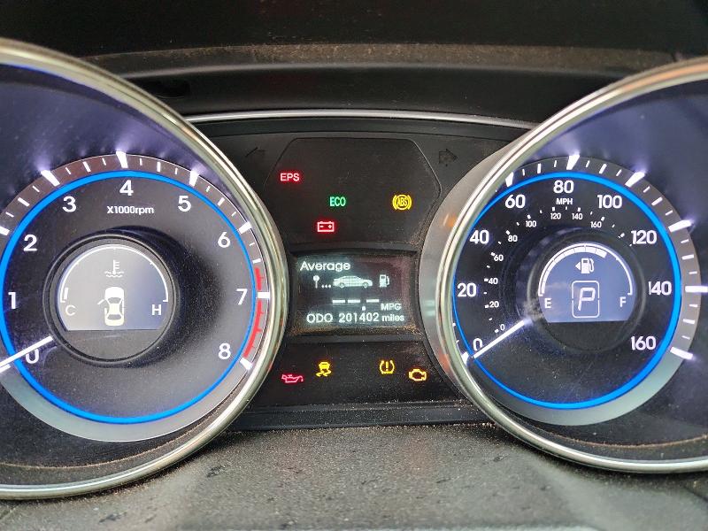 2013 Hyundai Sonata VIN 5NPEB4AC3DH529371 COPART salvage auction — HAIL, Id - Certificate Of Title, sold $575 on 2026-07-09 (photo 9)