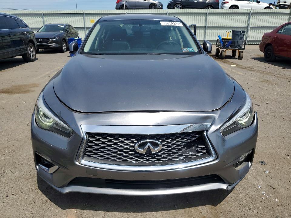 2019 Infiniti Q50 VIN JN1EV7AP3KM513625 COPART salvage auction — FRONT END, Pa - Certificate Of Salvage, sold $3,500 on 2026-07-14 (photo 5)