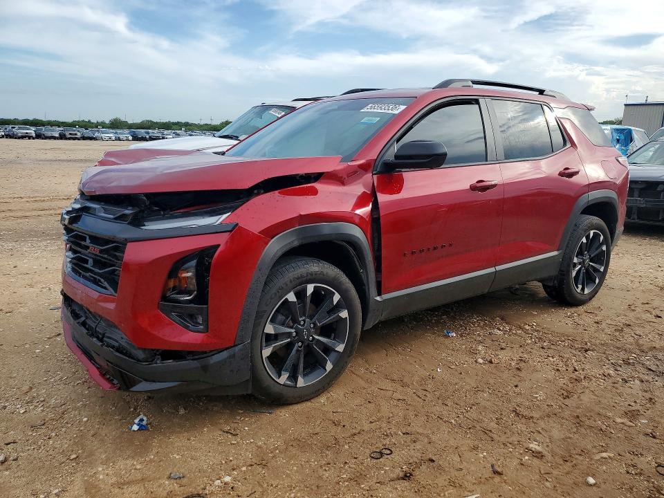 2025 Chevrolet Equinox VIN 3GNAXTEG7SL108166 COPART salvage auction — FRONT END, Tx - Salvage Vehicle Title (P), sold $10,500 on 2026-07-02 (photo 1)