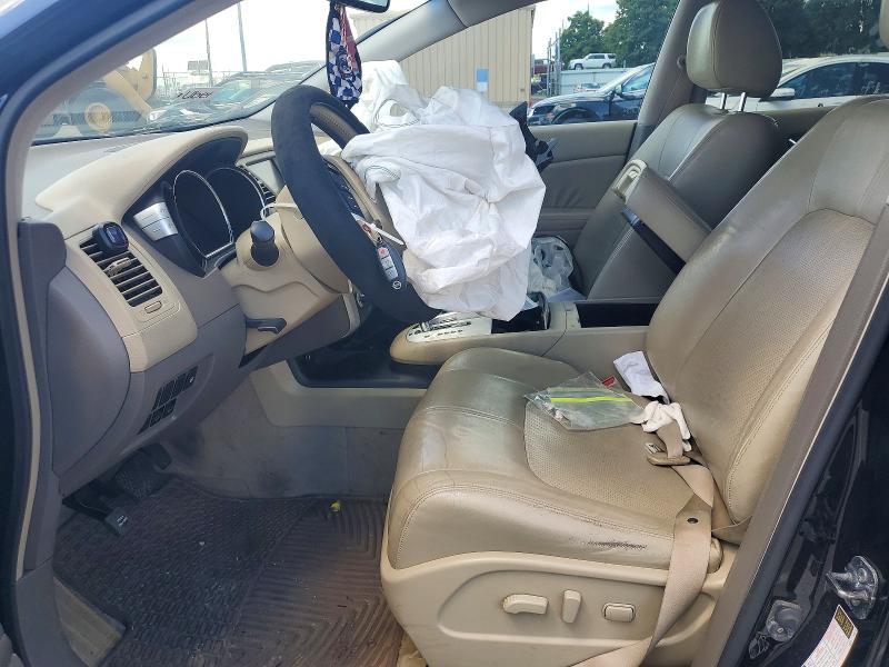 2010 Nissan Murano VIN JN8AZ1MW8AW123028 COPART salvage auction — FRONT END, OH - CERT OF TITLE-SALVAGE, sold $250 on 2026-07-15 (photo 7)