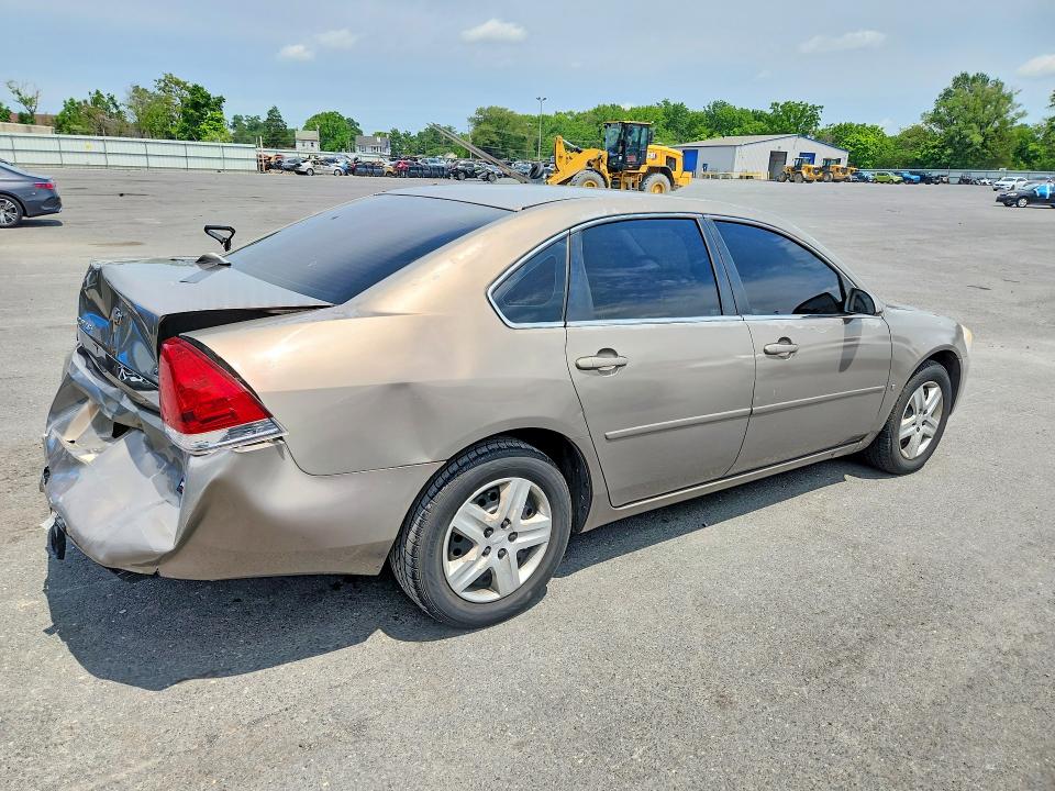 2007 Chevrolet Impala VIN 2G1WB58K179313073 COPART salvage auction — REAR END, NJ - CERT OF TITLE-SALVAGE (P), sold $500 on 2026-07-02 (photo 3)