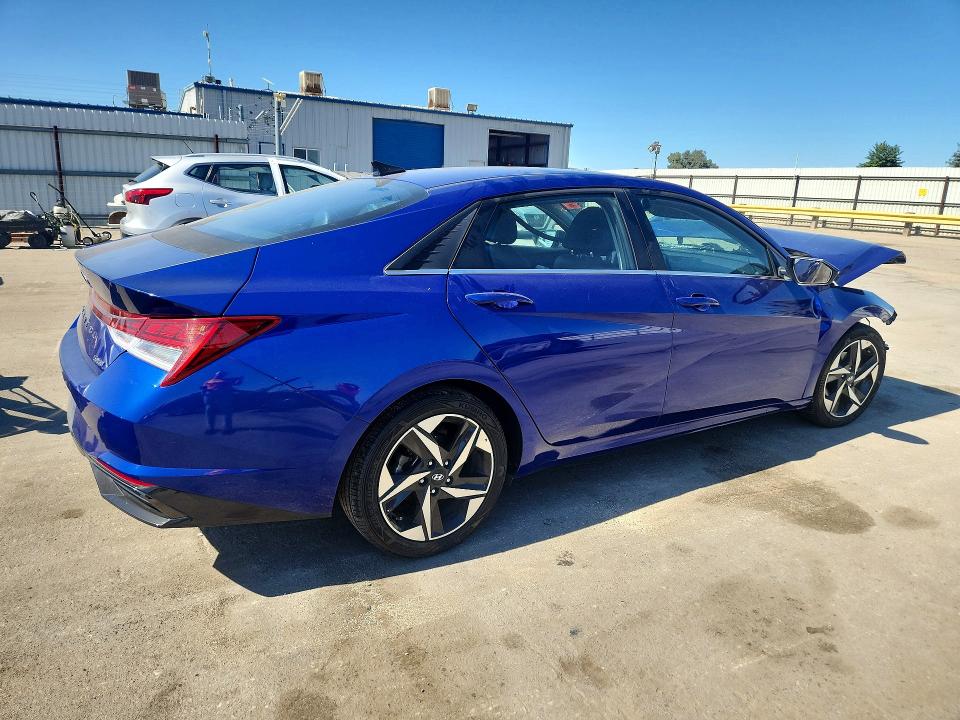 2023 Hyundai Elantra VIN KMHLP4AG6PU400879 COPART salvage auction — FRONT END, Ca - Salvage Certificate, sold $1,350 on 2026-07-31 (photo 3)