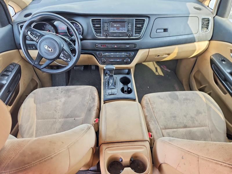 2018 Kia SEDONA VIN KNDMB5C16J6389349 COPART salvage auction — FRONT END, Tx - Certificate Of Title, sold $875 on 2026-07-14 (photo 8)