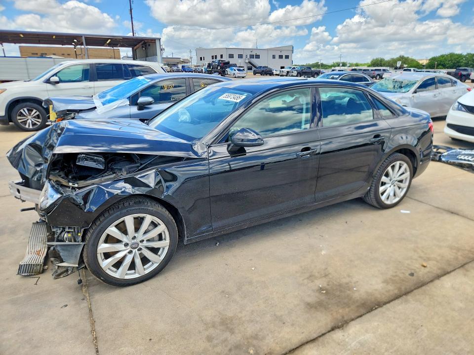 2017 Audi A4 VIN WAUANAF48HN007182 COPART salvage auction — FRONT END, Tx - Salvage Vehicle Title, sold $525 on 2026-07-27 (photo 1)