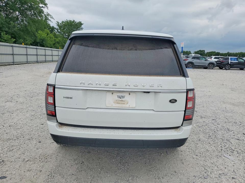 2016 Land rover RANGE ROVER VIN SALGS2PF0GA318857 COPART salvage auction — FRONT END, Ok - Cert Of Title-Salvage, sold $8,800 on 2026-07-06 (photo 6)