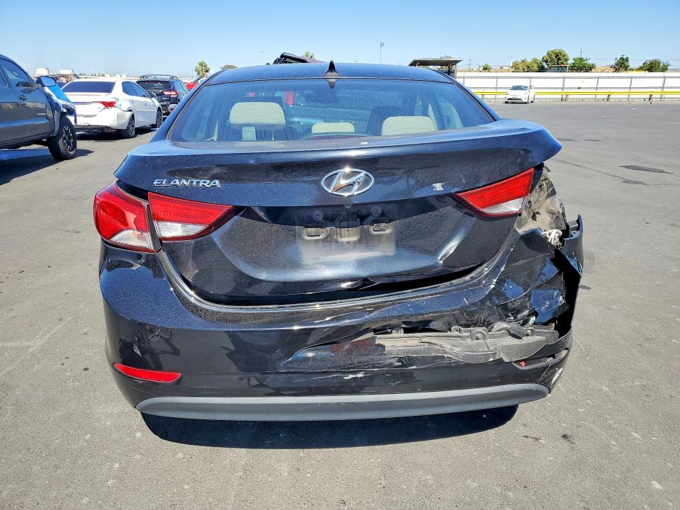 2014 Hyundai Elantra VIN KMHDH4AE7EU174154 COPART salvage auction — REAR END, CA - SALVAGE CERTIFICATE, sold $1,250 on 2026-07-13 (photo 6)